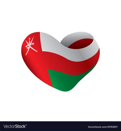 Oman flag Royalty Free Vector Image - VectorStock