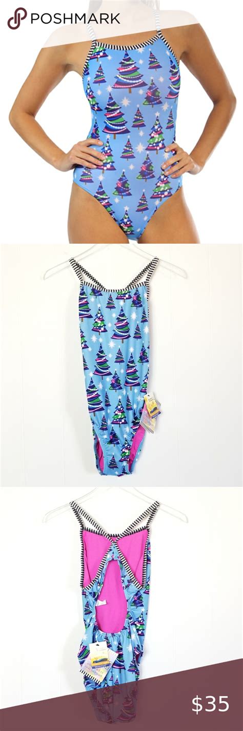 DOLPHIN UGLIES Christmas Tree Practice Swimsuit | Swimsuits, One piece, Clothes design