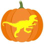 Dinosaur pumpkin carving stencils | Free Printable Papercraft Templates