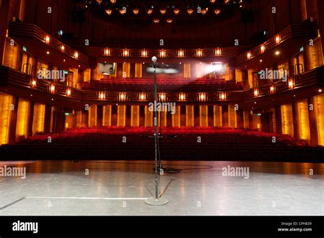 View from stage of empty auditorium theatre Stock Photo - Alamy