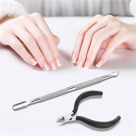 Makartt 100 Set Cuticle Nipper with Cuticle Pusher Professional Stainless Steel Cuticle Remover ...