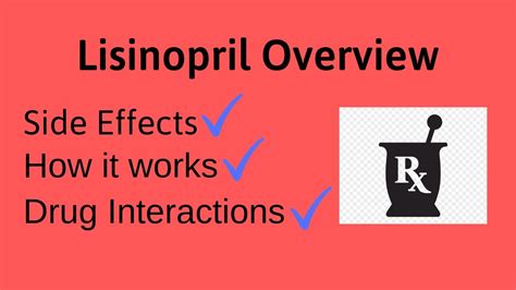 Lisinopril Overview | Lisinopril Side Effects, How it Works, Drug Interactions - YouTube