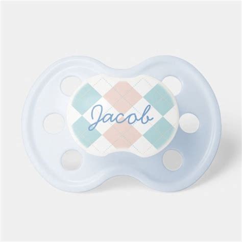 Personalized Blue Binky Pacifier | Zazzle