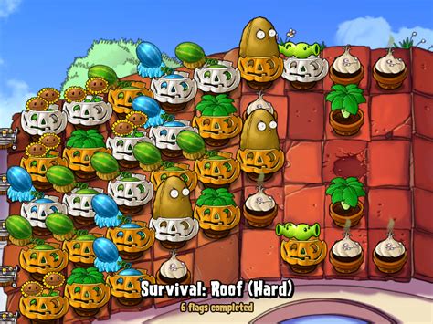 User blog:Gregory Exploit/Survival Roof Hard Strategy | Plants vs. Zombies Wiki | FANDOM powered ...