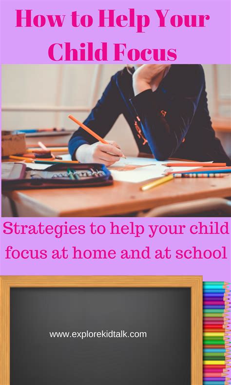 How to Help Your Child Focus. Children need to learn how to focus. Here ...