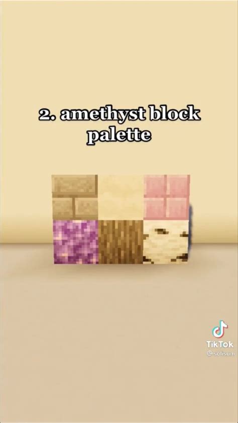 Minecraft Amethyst Block Palette | Minecraft banner designs, Minecraft, Minecraft crafts