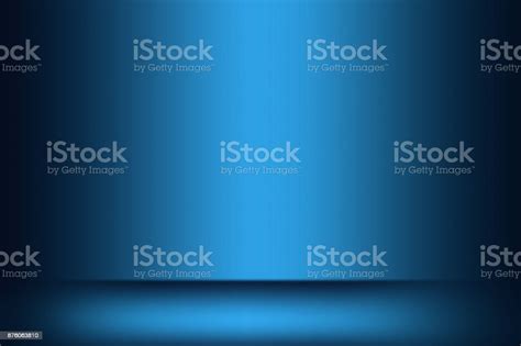 Blue Wall And Studio Background Stock Photo - Download Image Now - Abstract, Blank, Bright - iStock