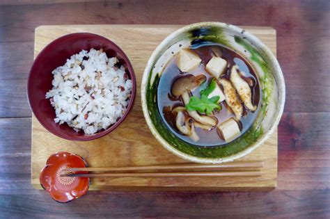 Mushroom Tofu Miso Soup — Goma & Shio Kitchen