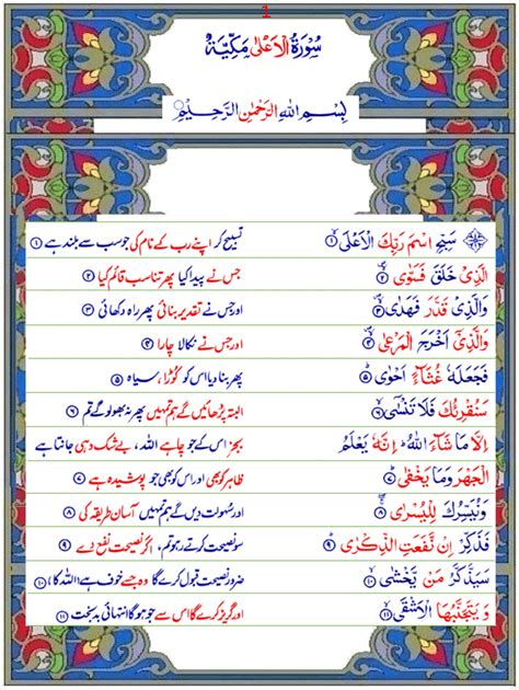 Surah Al-Aala (Urdu1) - Quran o Sunnat