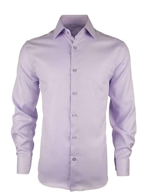 Men's Twill Shirt - Mauve Long Sleeve - Uniform Edit