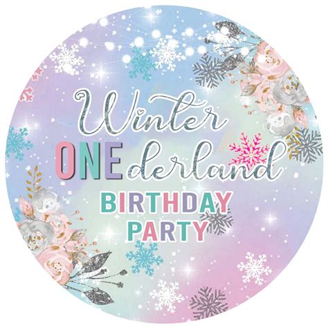 Buy Winter Wonderland Theme Birthday Party Backdrop | Party Supplies | Thememyparty – Theme My Party