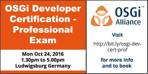 OSGi Blog: Want to become an OSGi Developer Certified Professional?