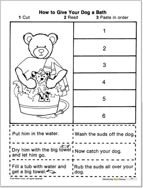 Cut And Paste Sequencing Worksheets For First Grade - Maryann Kirby's ...