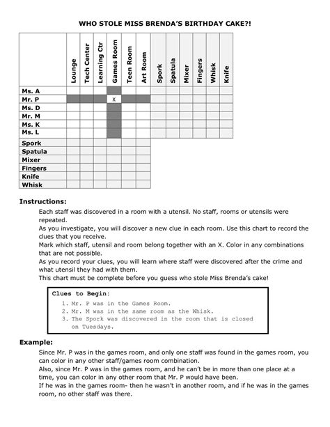 Printable Deductive Reasoning Puzzles | Printable Crossword Puzzles