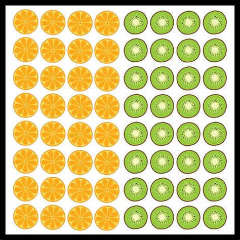 Fruit Orange Kiwi Vector Background 5587500 Vector Art at Vecteezy