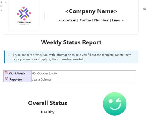 11 Free Project Status Report Templates (Daily, Weekly, Monthly)