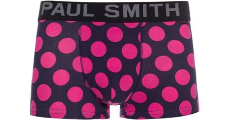 Paul Smith Cotton Men's Pink Polka Dot Print Boxer Briefs for Men | Lyst