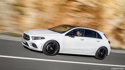 2019 Mercedes-Benz A-Class (Color: Digital white pearl) - Side | Caricos