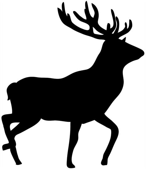 Buck Doe Silhouette at GetDrawings | Free download