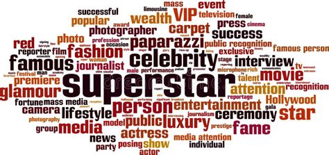 Superstar word cloud stock vector. Illustration of media - 277290164