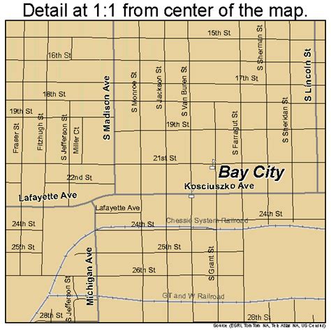 Bay City Michigan Street Map 2606020