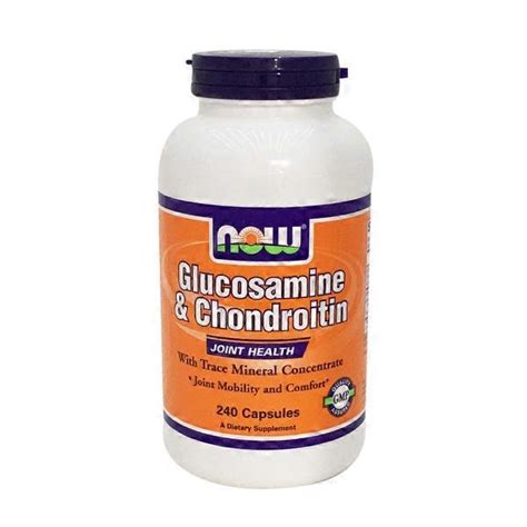 Now Glucosamine & Chondroitin Joint Health, Joint Mobility And Comfort With Trace Mineral ...