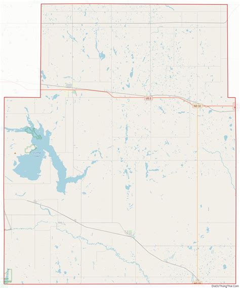 Map of Nelson County, North Dakota