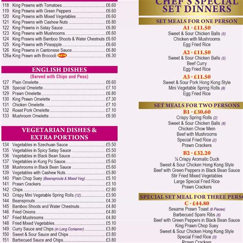 Menu at Golden Kitchen Chinese Bury St.Edmunds restaurant, Bury Saint ...