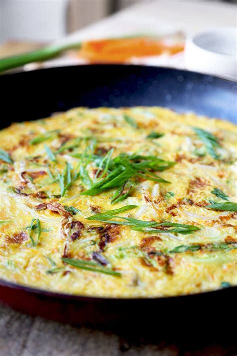 Chinese Scallion Omelette | Pickled Plum