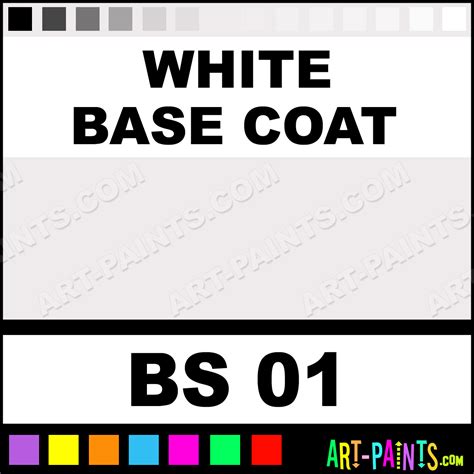 White Base Coat Shimrins Pearls Spray Paints - BS 01 - White Base Coat Paint, White Base Coat ...