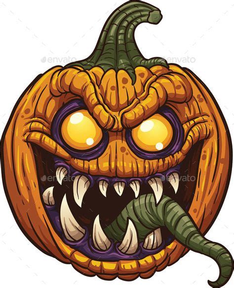 Pumpkin Monster | Pumpkin illustration, Halloween drawings, Halloween ...