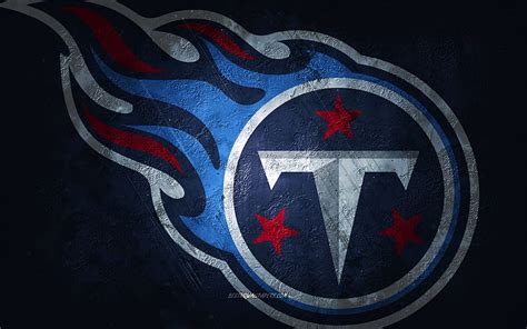 Tennessee Titans, American football team, blue stone background, Tennessee Titans logo, HD ...