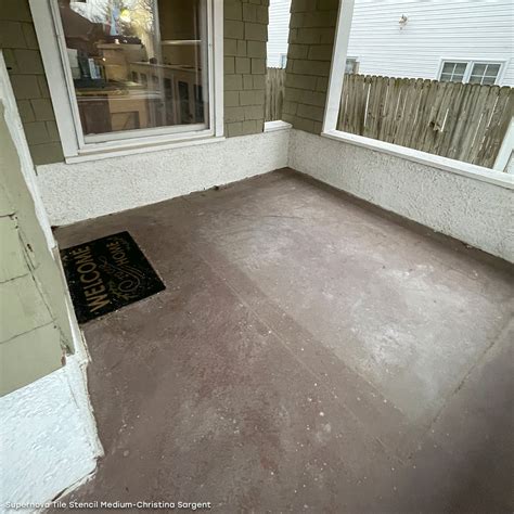 Easy to Use Star Tile Stencil - DIY Paint Concrete Porch or Patio