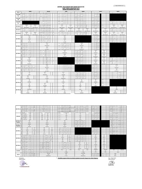 Jadwal Kelas Xii Sem Genap PDF | PDF