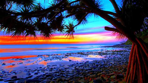 Colorful Beach Sunsets Wallpaper