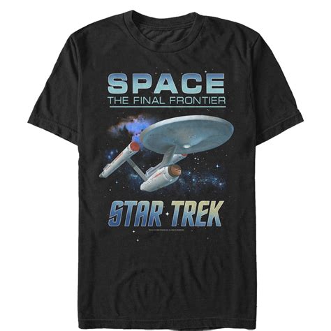 Star Trek - Men's Star Trek Enterprise Final Frontier Journey T-Shirt - Walmart.com - Walmart.com