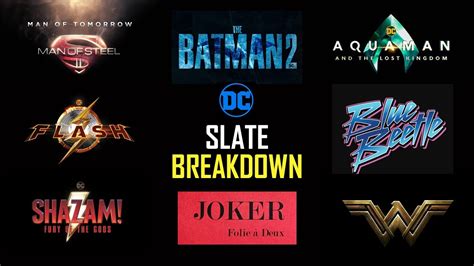 DC Films Full Slate Breakdown | All Confirmed & Rumored Upcoming DCEU Movies - YouTube