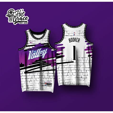 THE VALLEY PHOENIX SUNS PURPLE WHITE FULL SUBLIMATION HG CONCEPT JERSEY | Shopee Philippines