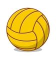 Yellow volleyball ball icon cartoon Royalty Free Vector