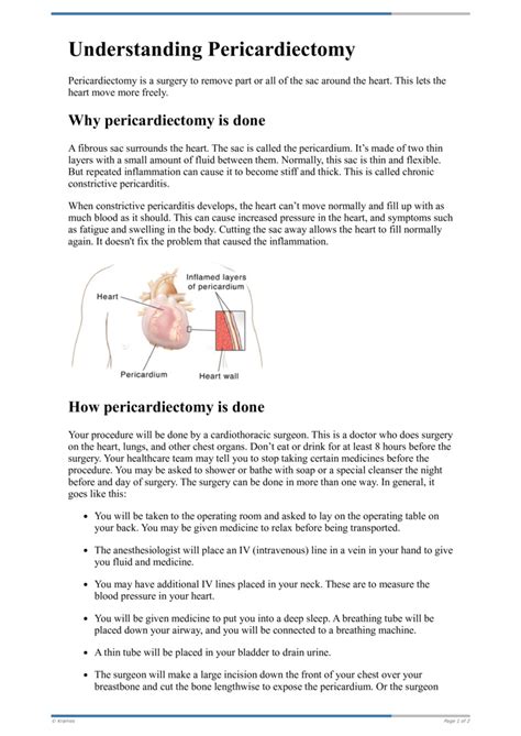 Pericardiectomy