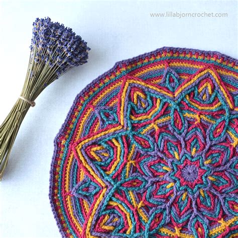 Illusion Mandala: new overlay crochet pattern | LillaBjörn's Crochet World