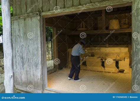 Traditional Home and Interior of Okinawa Village Editorial Image - Image of decor, design: 174260345