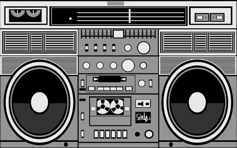 hip hop old school radio - Clip Art Library