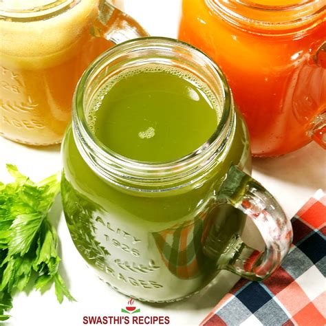 How to Make Celery Juice - Swasthi's Recipes