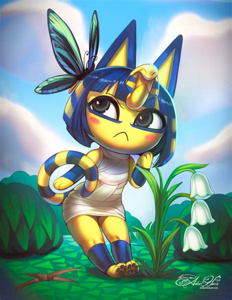 Amber Harris — Ankha is best cat. Animal Crossing Fan Art, Animal Crossing Characters, Animal ...