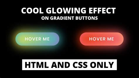 Cool Glowing Effect on Buttons using HTML & CSS | CodingNepal - YouTube