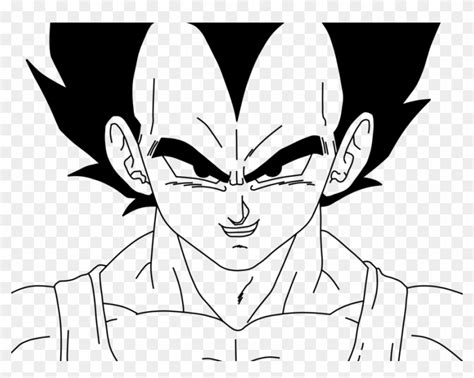 Drawing Vegeta Face - Dibujos De Vegeta Faciles Clipart (#4354524) - PikPng