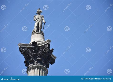 The Statue of Admiral Nelson that Sits Ontop of Nelson`s Column in ...