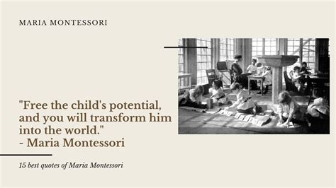 Famous Maria Montessori quotes - Benefits of the Montessori programme