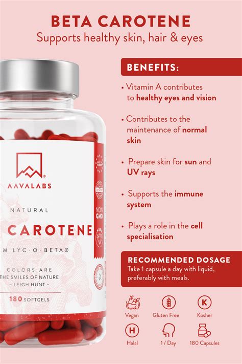 Natural B-carotene Capsules Benefits